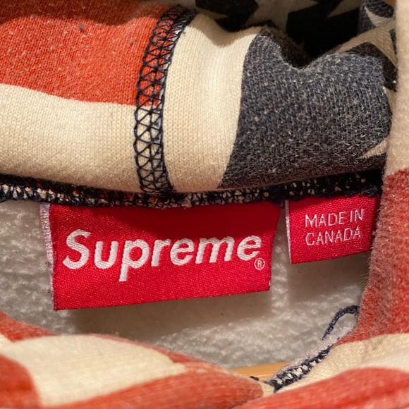 Supreme “American Flag” Box Logo Pullover Hoodie - Picture 5 of 5